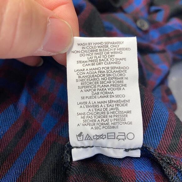 Cabi‎ Check Flannel Moody Plaid Button Down Shirt Xs #3431 - Picture 6 of 6